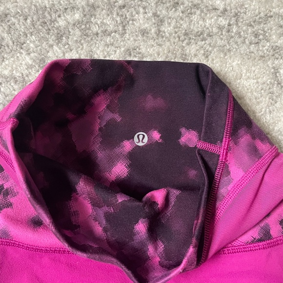 Lululemon High Rise Wunder Under Pant Raspberry - Picture 5 of 9